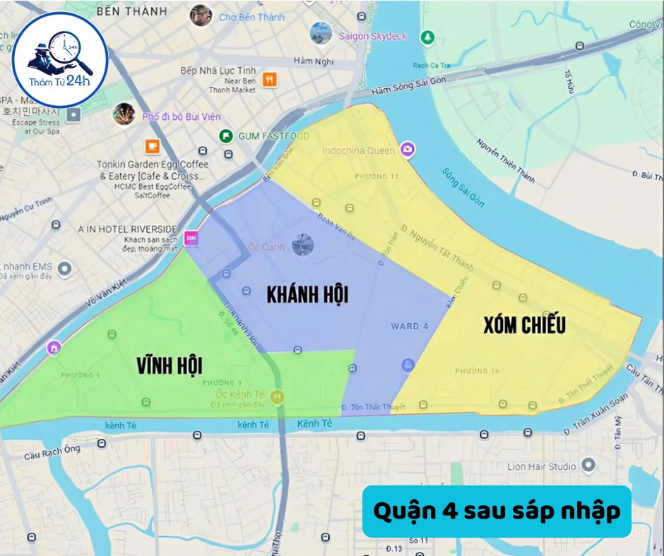 Quận 4 sau sáp nhập