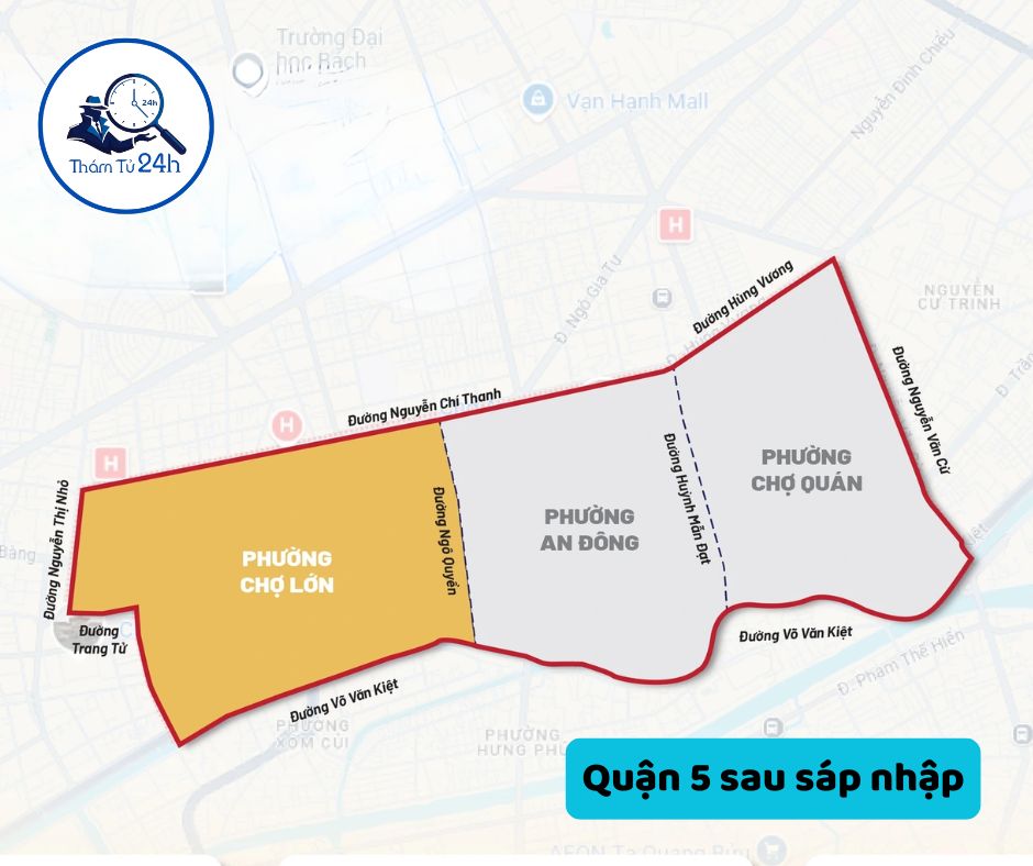 Quận 5 sau sáp nhập