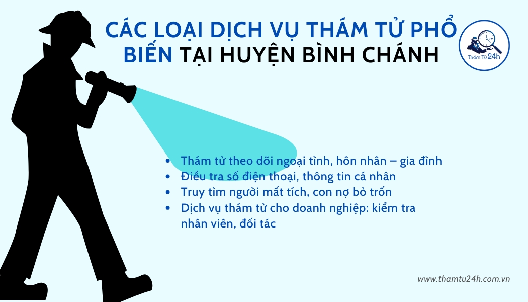 Các loại dịch vụ phổ biến tại huyện Bình Chánh