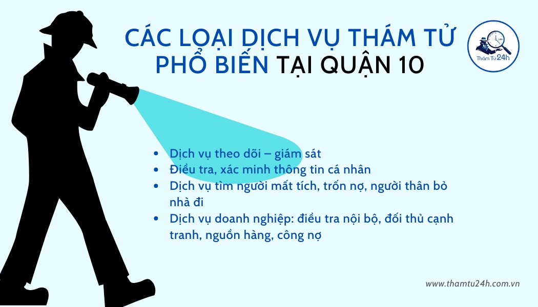Các loại dịch vụ phổ biến tại Quận 10