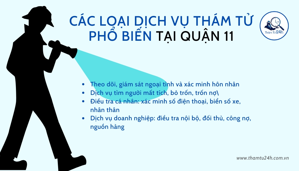 Các loại dịch vụ phổ biến tại Quận 11