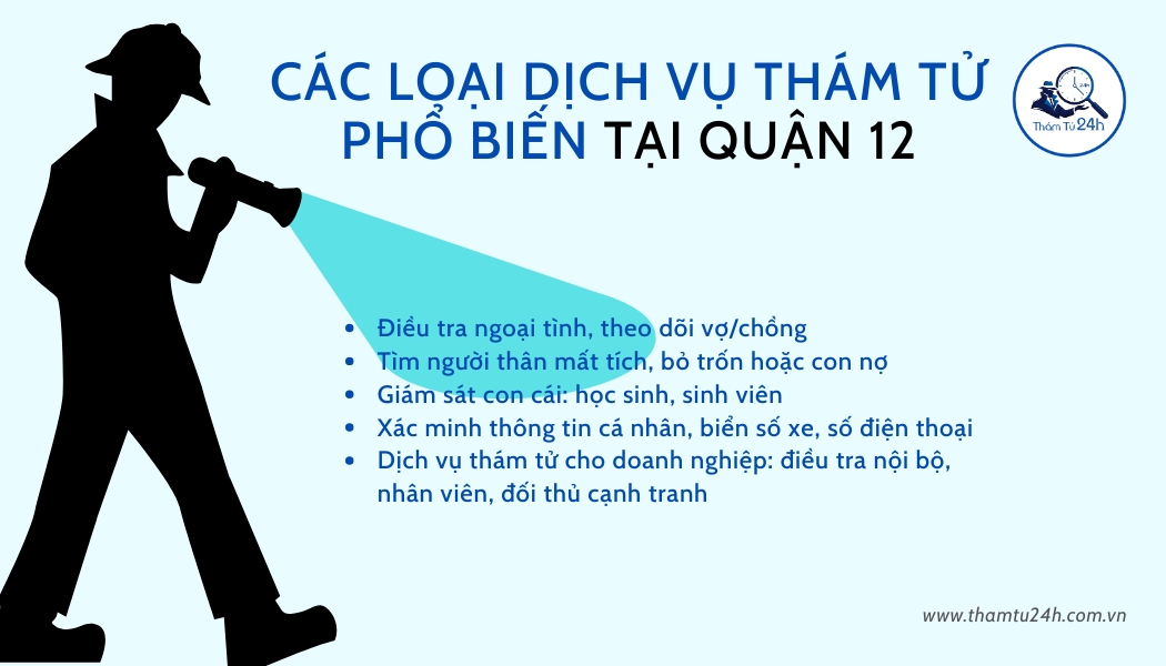 Các loại dịch vụ phổ biến tại Quận 12