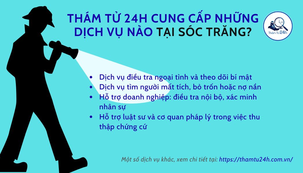 Các loại dịch vụ phổ biến tại Sóc Trăng - Thám Tử 24H
