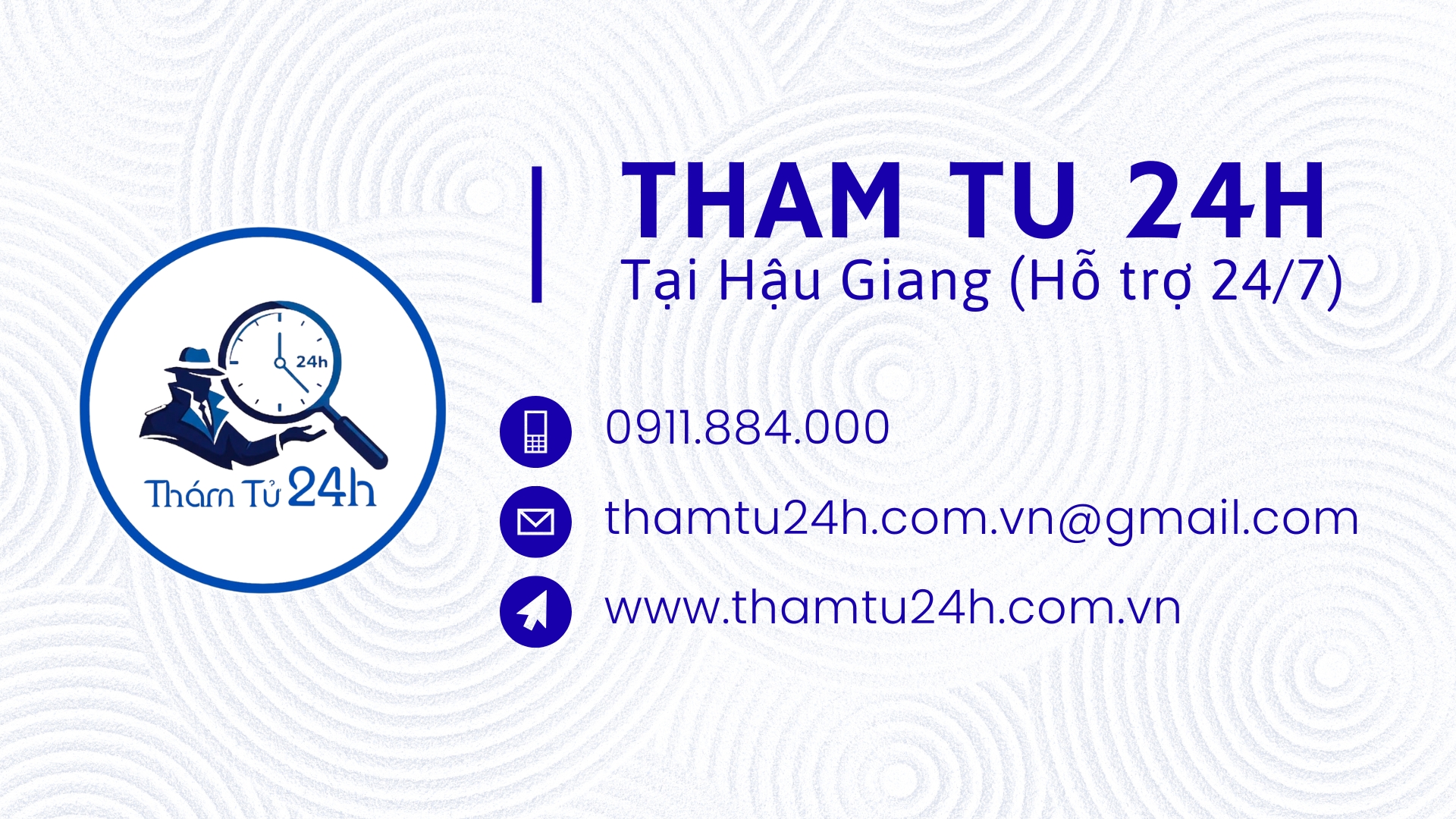 Thông tin liên hệ với Thám Tử 24H tại Hậu Giang