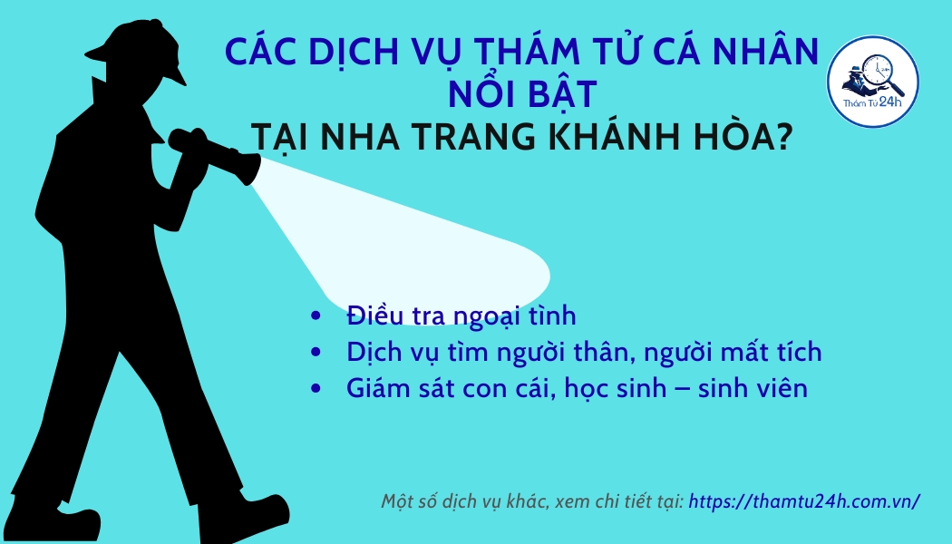 Dịch vụ thám tử cá nhân bật tại Nha Trang Khánh Hòa