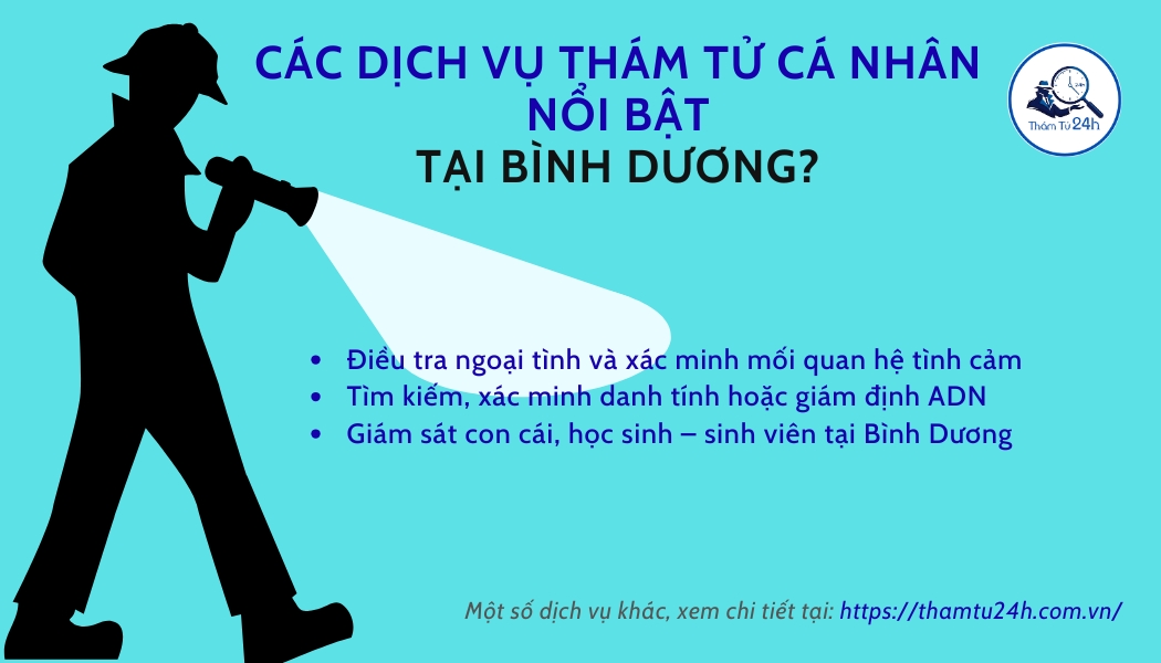 Dịch vụ thám tử cá nhân nổi bật tại Bình Dương
