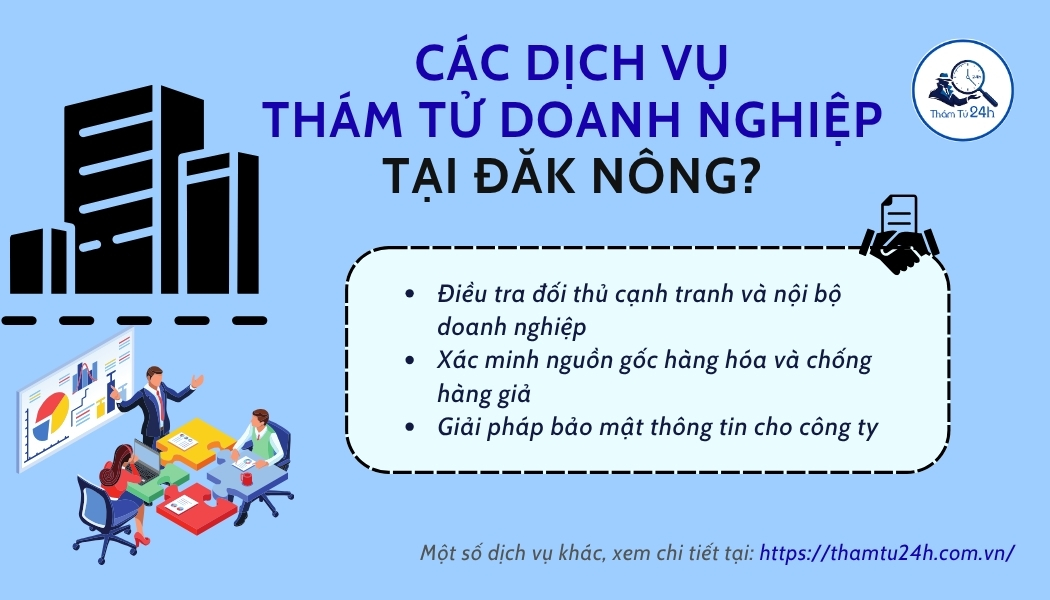Dịch vụ thám tử cho doanh nghiệp tại Đăk Nông