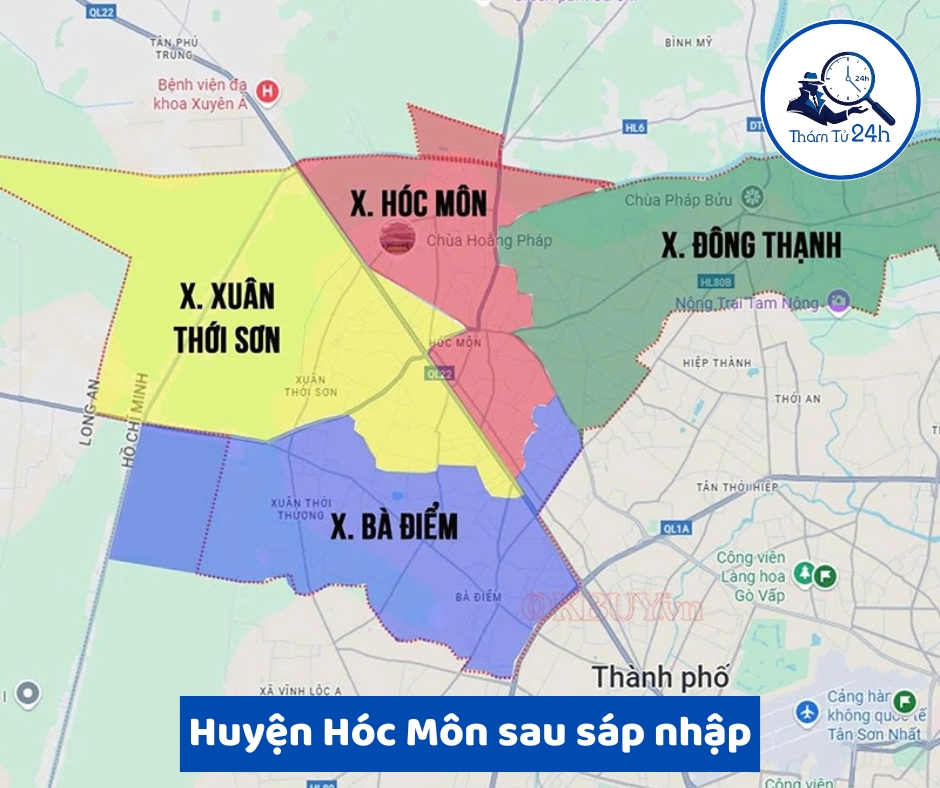 Huyện Hóc Môn sau sáp nhập
