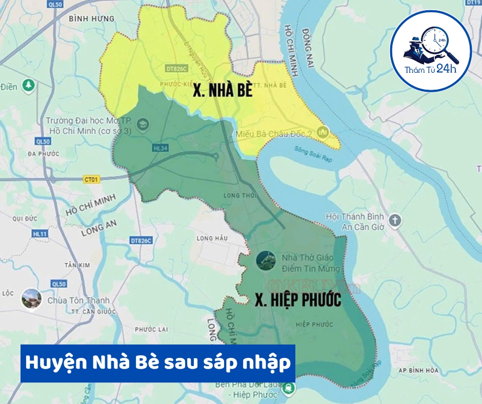 Huyện Nhà Bè sau sáp nhập