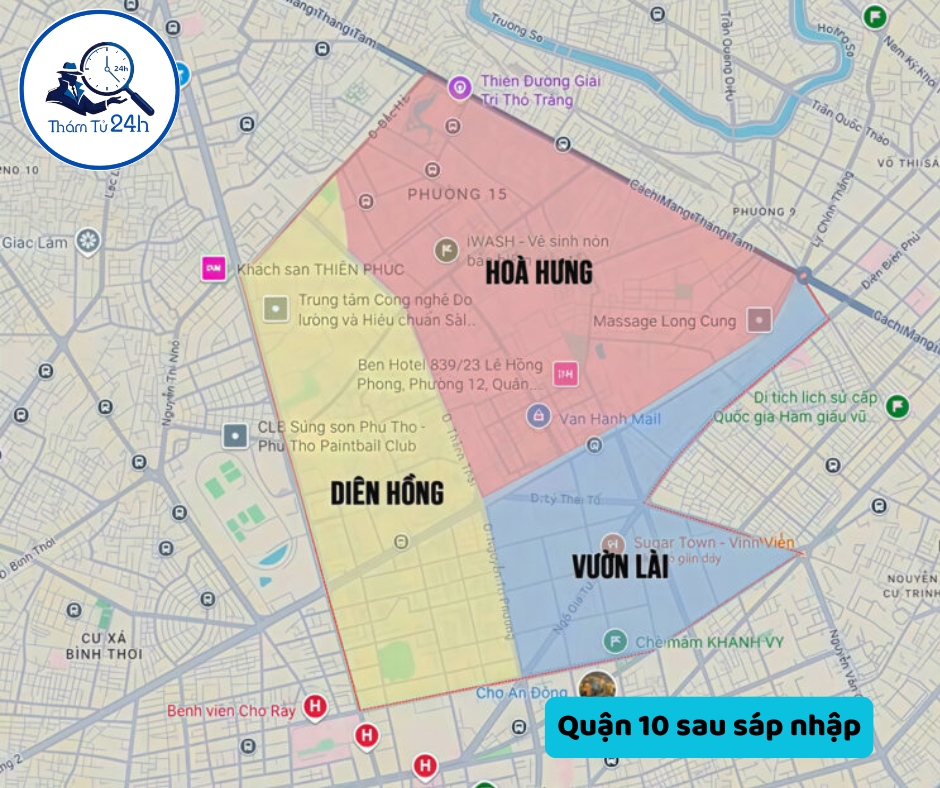 Quận 10 sau sáp nhập