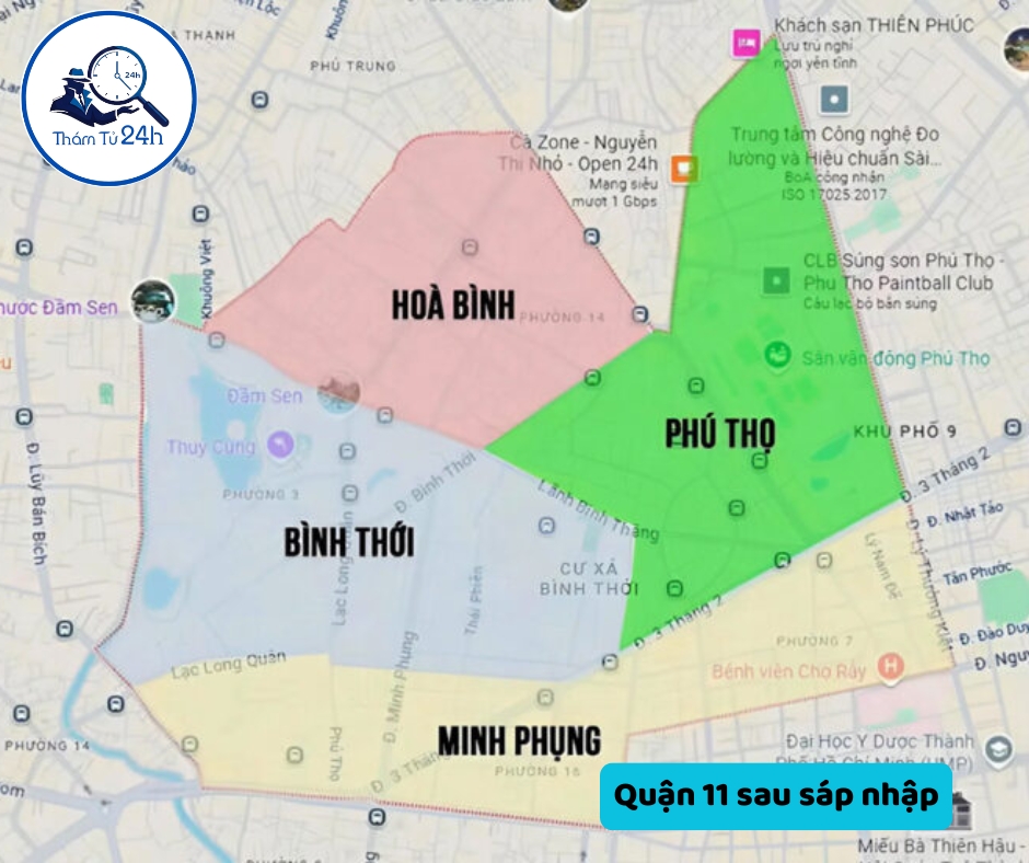 Quận 11 sau sáp nhập