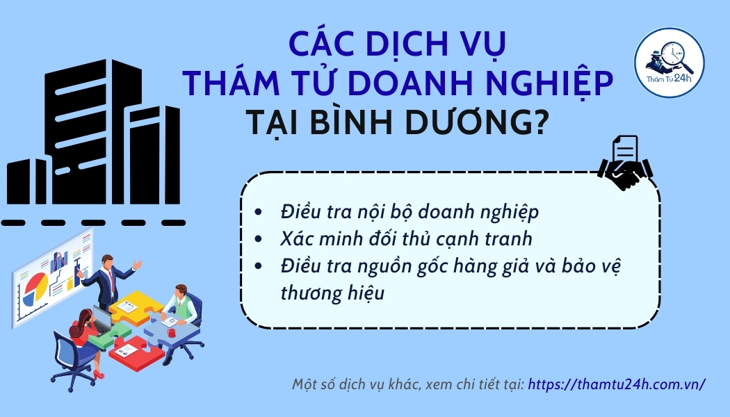 Thám tử hỗ trợ doanh nghiệp tại Bình Dương