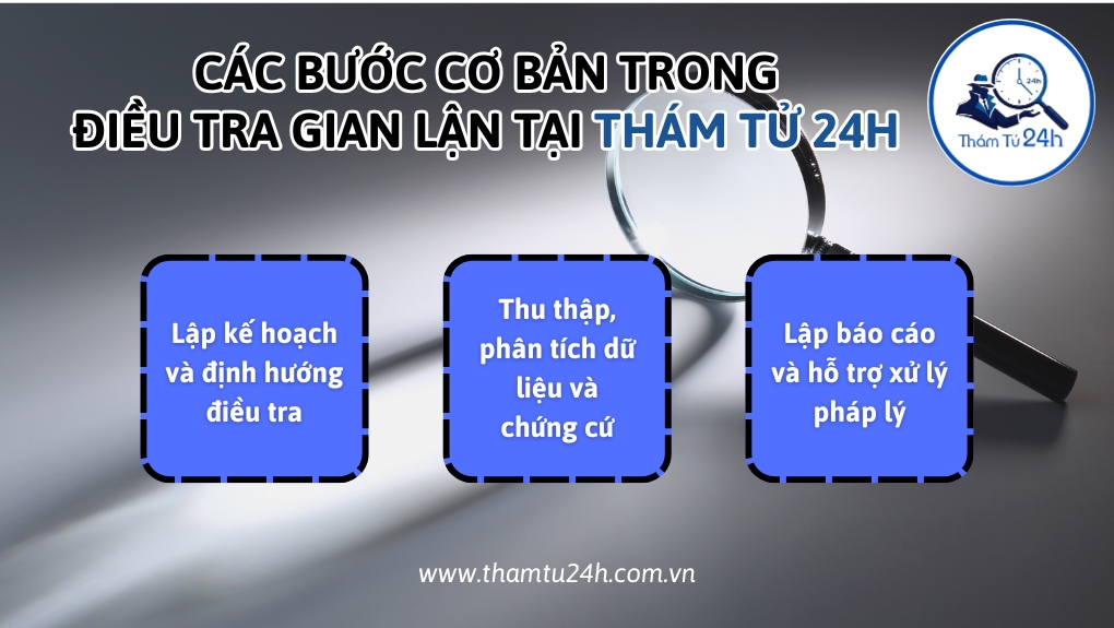 Các bước cơ bản trong điều tra gian lận tại Thám Tử 24H