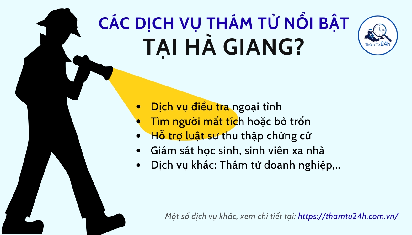 Dịch vụ thám tử nổi bật tại Hà Giang