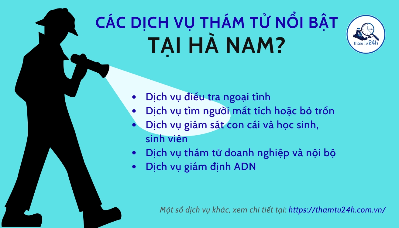 Dịch vụ thám tử nổi bật tại Hà Nam