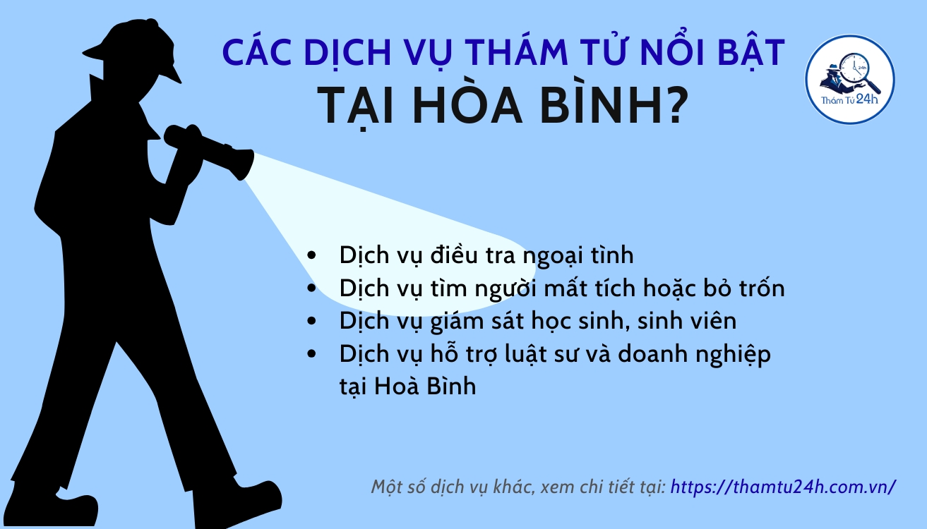 Dịch vụ thám tử nổi bật tại Hoà Bình