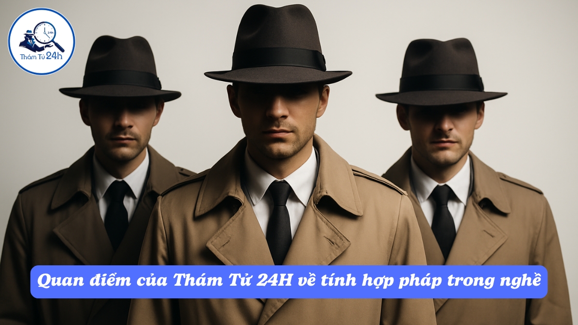Quan điểm của Thám Tử 24H về tính hợp pháp trong nghề