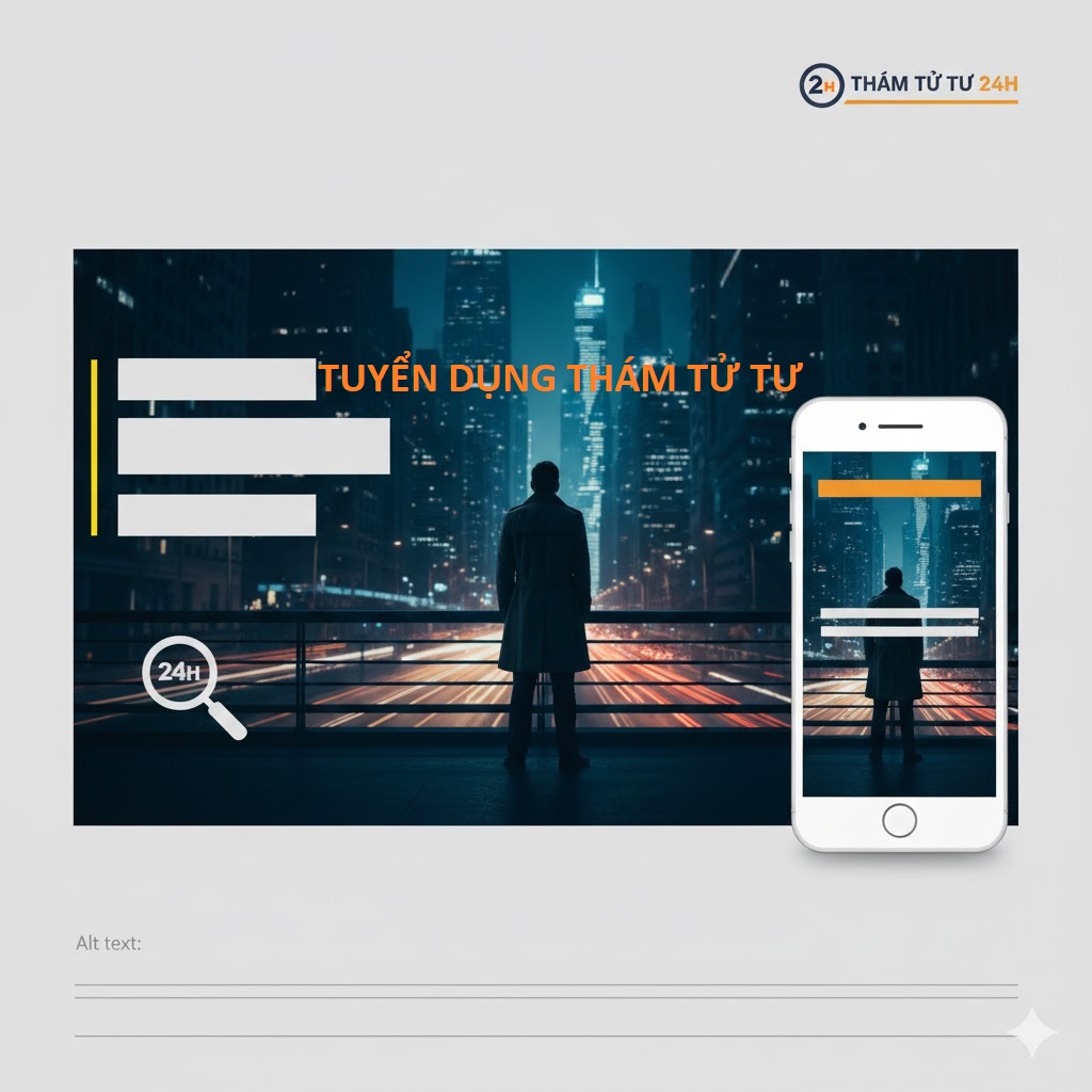 Thám Tử Tư 24h | Tuyển Dụng Thám Tử Tư 24H Gia Nhập Đội Ngũ Điều Tra Chuyên Nghiệp Tuyển dụng thám tử tại 24H